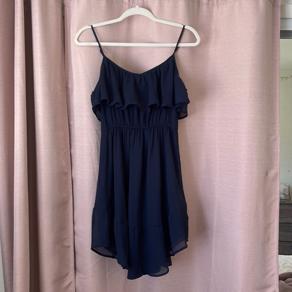 Abercrombie blue ruffle dress